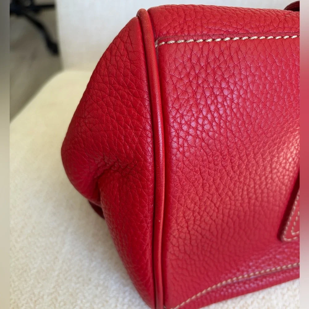 Luella Red Leather Tote Bag - Picture 7 of 9